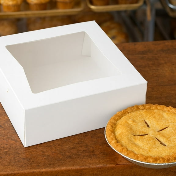 8x8x2.5" Window Bakery Box - 6ct