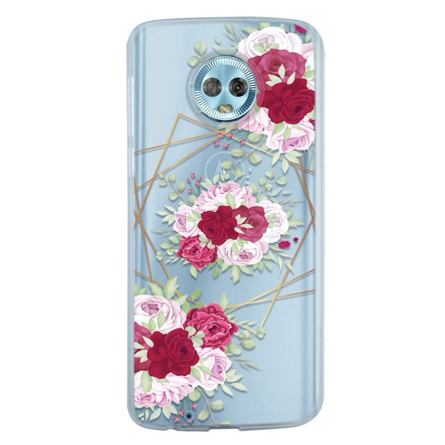 Funda Para Moto G6 Plus InstaCase Protector Antigolpes Flores y Lineas