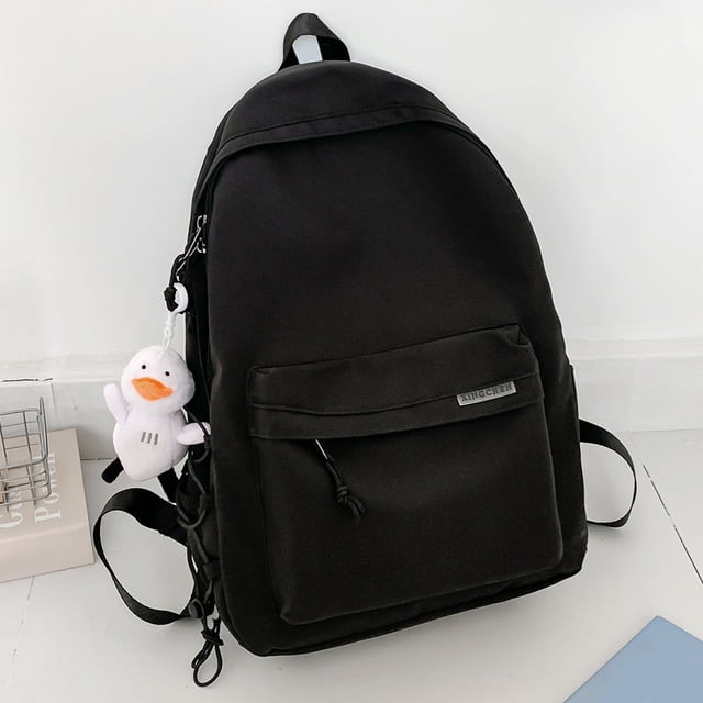 Mochila para mujer Mochila escolar de gran capacidad Outdoor Play Sport Black