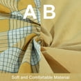 thumbnail image 5 of NTBAY Washed Cotton King (104"x90") Ruffled Duvet Cover Set, 3 Pieces (1 Duvet Cover + 2 Pillow Shams) Ultra Soft and Breathable Comforter Cover Set with Zipper Closure, Yellow Plaid, 5 of 5
