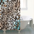 thumbnail image 4 of Leopard and Tiger Pattern Shower Curtain 72"x72" ,Bathroom Decorative Shower Curtains Set with 12 Hooks,Modern Waterproof Washable Shower Curtain, 4 of 6