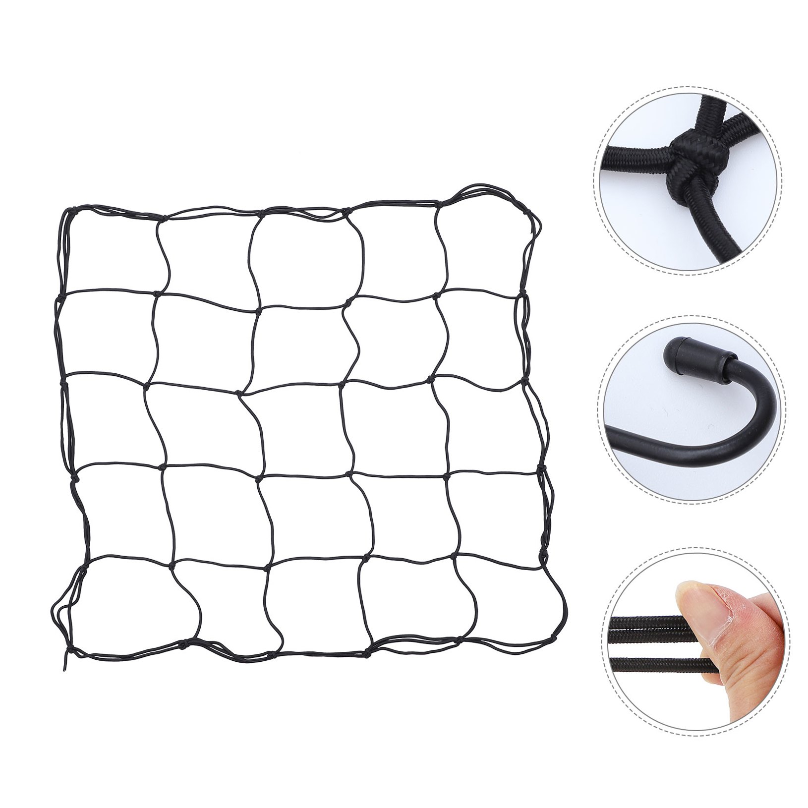 FENGGUIQU Black Plant Grow Netting 1Pc Elastic Trellis Garden Support Net for Outdoor Vegetables and Fruits