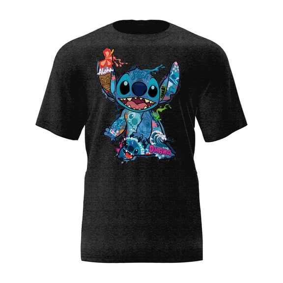 Disney Stitch Collage Adult Tee Shirt, XS-2XL (Unisex)