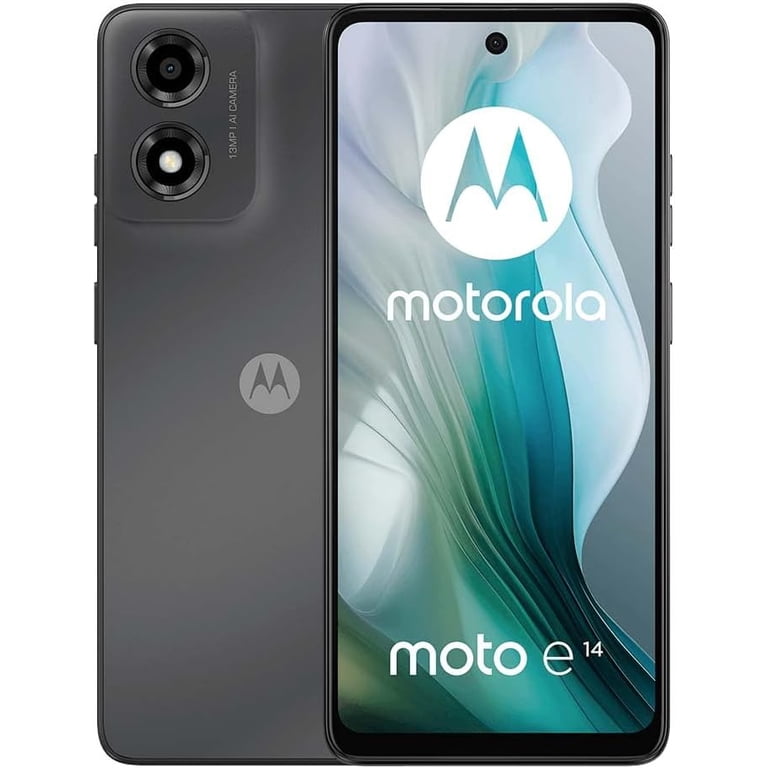 Open Box) Unlocked Cell Phone Motorola Moto E14 64GB 2GB RAM 5000