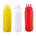 thumbnail image 2 of 3pcs Refillable Ketchup Squirt Bottle Multicolor Squeezer Sauce Bottle for Ketchup , 650ml, 2 of 8