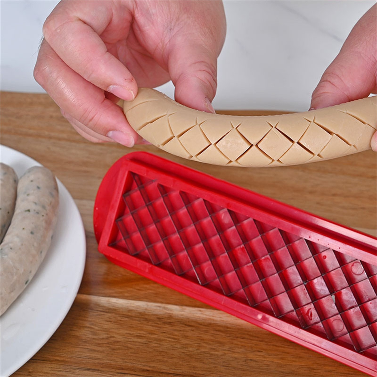 Hot Dogs Cutter Tool Sausage Slicers For BBQ Portable Lightweight Slot Dog Cutter Tool For