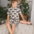 thumbnail image 4 of Fotbe Cartoon Tractor Pijama Estampada de 2 Piezas para Niños – Ropa de Dormir de Manga Corta Cómoda para Niños y Niñas, Camiseta y Shorts de Algodón-Medium, 4 of 6