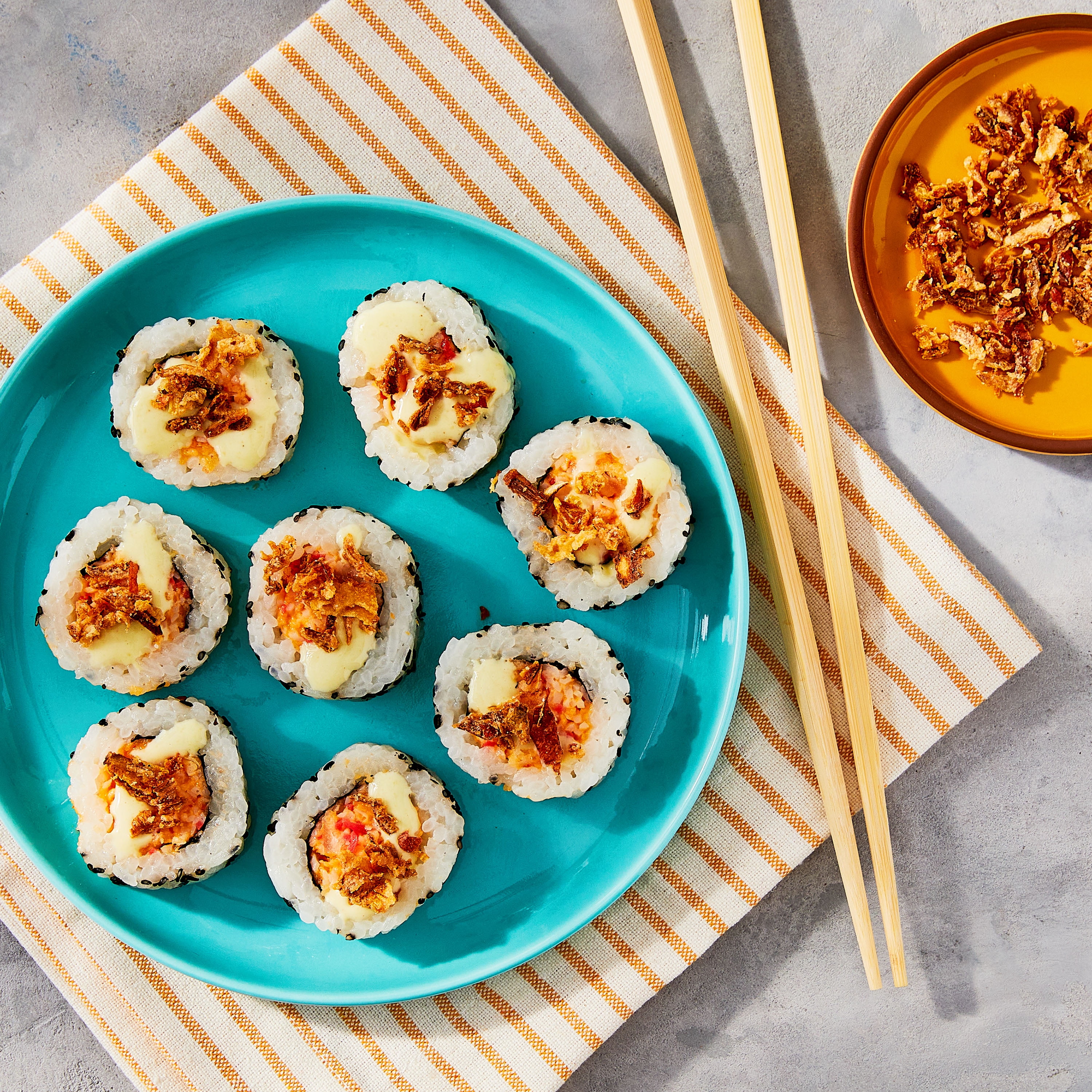Marketside Crunch Roll Sushi with Wasabi Aioli, 8 oz (Ready to Eat)