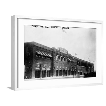 Art.com Fenway Park Boston Red Sox Baseball Photo No.4 – Boston MA Art Print by Lantern Press White Frame Wall Art 29 x 21