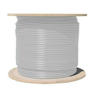 Dripstone 1000ft Cat6 Outdoor Direct Burial Solid Cable 23AWG Waterproof Wire Hdpe Insulated Polyethylene Pe For Indooroutdoor Easy Pull Box Black 1178733