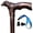 Chestnut Brown, variant on Uoagain Hand Carved Wooden Walking Cane Eagle Carved Ergonomic Elegant Wood Canes for Men and Women Support up to 400 lbs Pr ovide Stable Canes for Seniors for Daily Use and Gift Giving (Black)