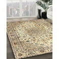 thumbnail image 3 of Ahgly Company Machine Washable Indoor Rectangle Traditional Brown Gold Area Rugs, 4' x 6', 3 of 7
