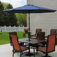 thumbnail image 6 of Sunnydaze 96" Navy Blue Solid Octagon Market Umbrella with Push-Button Tilt, 6 of 12