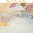 thumbnail image 3 of Mini Ice Cube Trays for Freezer(4 Pack), Tiny Ice Cube Tray with Lid and Bin, 104x4 PCS Crushed Ice Trays Easy Release, Bpa-Free for Chilling Drinks Coffee Cocktail(Ice Bin & Ice Scoop)(white), 3 of 5