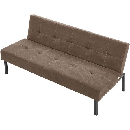 Panana Convertible Sofa Bed Modern Folding Recliner Futon Sofa for Small Living Room, Brown