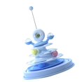 thumbnail image 1 of Interactive Cat Toy, Interactive Cat Toy with 3 Ball Tracks Safe Durable Anti Slip Easy Assembly Family Indoor Rotating Kitten Toy Suitable for All Cats, 1 of 7