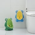 thumbnail image 3 of Clearance! Binkne Kids Urinal Frog Cartoon Design Boy Toilet Potty Training Urinal Wall Hung Urinal 1Pcs Urinal Blue, 3 of 15