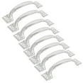 thumbnail image 2 of Unique Bargains Home Gate Door Stainless Steel 4 Holes Pull Handle Silver Tone 5" Length 8pcs, 2 of 4