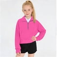 thumbnail image 7 of Dnhxils Girls Lightweight Pullover Zip Up Sweatshirt with Pockets for Kids Tween Girls Trendy Fall Clothes, 7 of 7