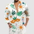thumbnail image 4 of Playeras Básicas Algodon Para Hombre, Conjunto De Dos Piezas De Camiseta Y Pantalones Cortos De Manga Corta Con Estampado Completo Y Pantalón Corto., 4 of 5