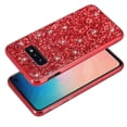 thumbnail image 2 of Funda protectora de TPU con purpurina y polvo a prueba de golpes para Galaxy S10+ (negra), 2 of 4
