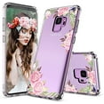 thumbnail image 1 of Galaxy S9 Case, Clear Galaxy S9 Case, Floral Rose Garden Flower Pattern Clear Design Transparent Back with TPU Bumper Protective Case Cover for Samsung Galaxy S9 (2018), 1 of 7