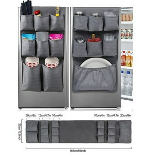 Dorm and office Double Over the Fridge Caddy Organizer, 11 Pocket Storage  and Pa