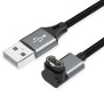 thumbnail image 1 of Cable de carga AGVEE para reloj Garmin, 3,3 pies, en forma de L, gris oscuro, 1 of 7