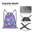 thumbnail image 4 of Gaeub Disco Roller Skates Drawstring Backpack Bag Sport Gym Sackpack Heavy Duty String Backpack for Men Women-Small, 4 of 6
