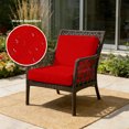 thumbnail image 2 of Outdoor Patio Cushion Covers 2 Pack Red Patio Chair Cushion Covers with Ties and Zipper Red Solid Color Waterproof Outdoor Seat Cushion Covers for Patio Furniture 22"x20", 2 of 9