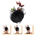 thumbnail image 2 of MasteelfCA Chapeau de Fascinateur Papillons Accessoire de Cheveux de Mariée pour Femmes Filles, 2 of 7