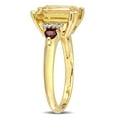 thumbnail image 4 of Everly Women's Citrine and Garnet 18k Yellow Gold Plated Ring, 4 of 7