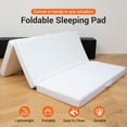thumbnail image 2 of 4" Folding Mattress, Tri-Fold Floor Mat for Compact Storage with Soft Bamboo Washable Cover- Foldable Sleeping Pad and Floor Mattress, Queen Size, 2 of 6