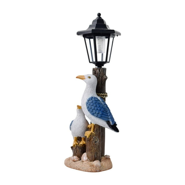 Jardín Estatua de escultura impermeable de figuras de luz solar para el patio del 18CMX12CMX42CM
