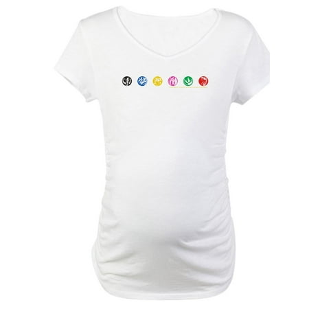 

CafePress - Power Rangers Dino Zord Women s Maternity T Shirt - Cotton Maternity T-shirt Cute & Funny Pregnancy Tee