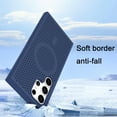 thumbnail image 6 of Magnetic Cooling Case for Samsung Galaxy S24 Ultra (Not S24), Hard PC Slim Cellular Hole Heat Dissipation Mesh Breathable Hollow Honeycomb Case for Samsung Galaxy S24 Ultra SR-Blue, 6 of 16