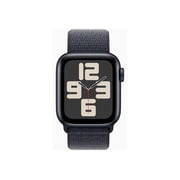Restored Apple Watch SE (2nd Gen) [GPS + Cellular] Smartwatch with 40mm Midnight Aluminum Case with Ink Sport Loop. Fitness & Sleep Tracker, Crash Detection, Heart Rate Monitor