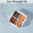 thumbnail image 4 of MineSign 2Pack Divided Veggie Tray with Lid Snackle Box Serving Container Salad Keeper with 4 Removable Boxes Stackable Refrigerator Organizer Bins Produce Saver for Meal Prep Fruit, 4 of 8