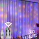 thumbnail image 4 of LED Curtain Lights Warm Fairy String Lights Festival Lighting Rainbow Window Lamp Home Bedroom Wedding 2025 Christmas Decoration, 4 of 5