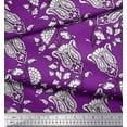 thumbnail image 2 of Soimoi Silk Fabric Leaves,Floral & Paisley Block Print Sewing Fabric Yard 42 Inch Wide, 2 of 3