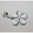 thumbnail image 3 of Hawaiian Jewelry Sterling Silver Plumeria Flower 15MM Pendants, 3 of 3