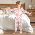 thumbnail image 6 of White Bear Brown Pattern Cotton Pajamas 2 Piece Set Sleepwear Soft and Comfortable Homewear Nightwear, 6 of 7