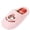 Pink, variant on Plus Size Womens Slippers Closed Toe Plaid Puppy Embroidery Warm Comfortable Slide Soft Fleece House Shoes