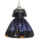 thumbnail image 5 of Vestidos para niñas, ropa para niños, vestido con , disfraz de princesa, , calabaza, para Halloween, graduación, carnaval, de negro CUTICAT vestidos de niñas, 5 of 7