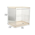thumbnail image 2 of Bread Box for Kitchen Countertop Clear Double Layered Bread Container for Freshness Plastic Bread Box, 2 of 6