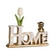 thumbnail image 4 of Letreros de palabras para decoración del hogar, adorno de mesa de cerámica, letrero de letras de bloque independiente Oro Blanco INICIO, 4 of 8