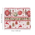 thumbnail image 3 of Ramiter Christmas Placemats For Dining Table 43X 34Cm Seasonal Winter Xmas Snowflakes Holiday Washable Table Mats Counter Table Set, 3 of 4