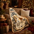 thumbnail image 3 of Pembroke Welsh Corgi Home Feels Better Corgi Love, Playful Pet Portrait Pattern, Warm Flannel Blanket for Living Room and Reading Nook, Dog Lovers Thanksgiving Gift, Pet Lover Home Decor, 3 of 9