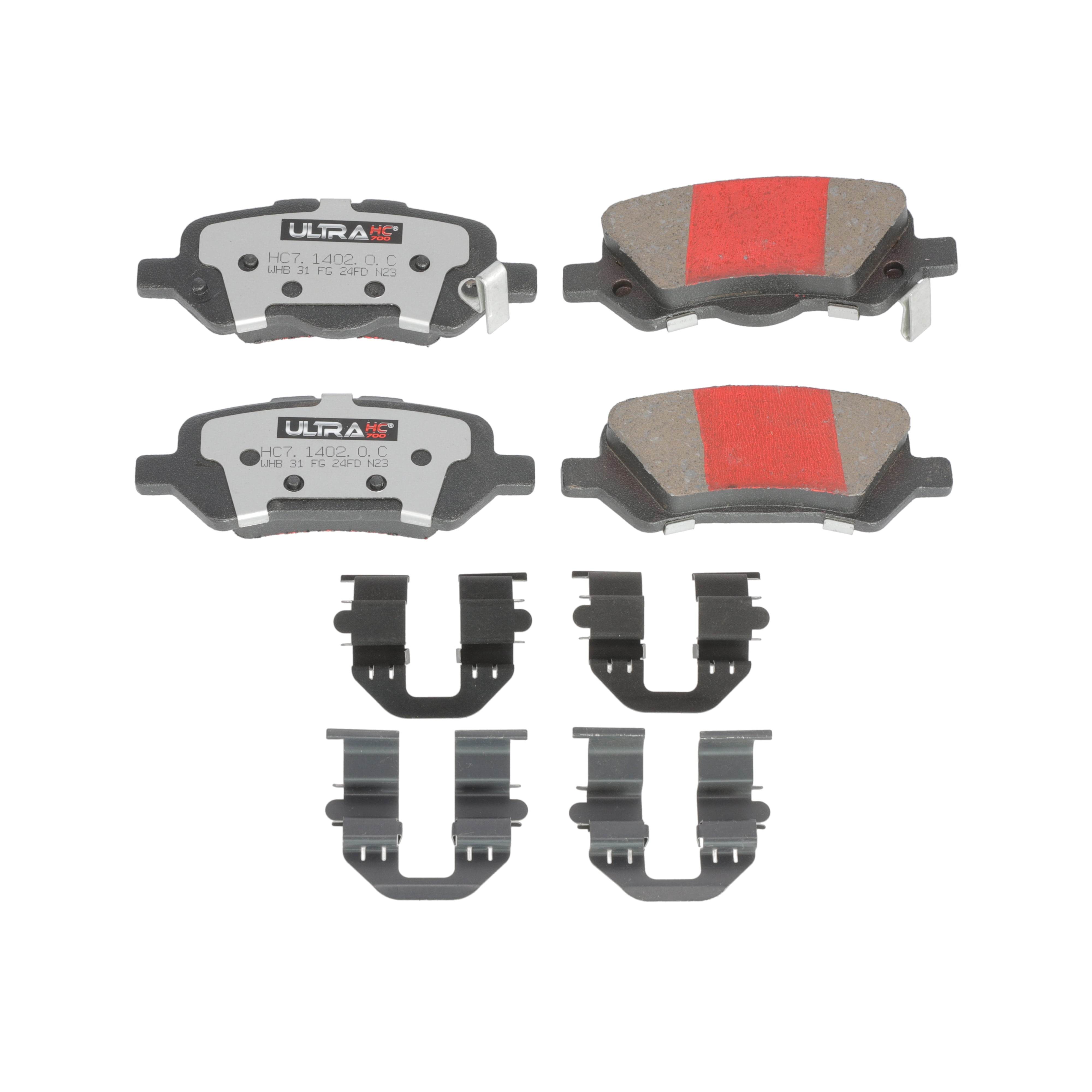 UltraHC 700 Brake Pad Set, Rear HC7.1402.0.C, Toyota Venza 2016-2009