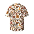 thumbnail image 4 of Goofa Thanksgiving Food Printed Men's Casual Short-sleeved Shirt,Lightweight Breathable Button-down,Summer Casual men's top,Versatile Fashion shirt-XX-Large, 4 of 7